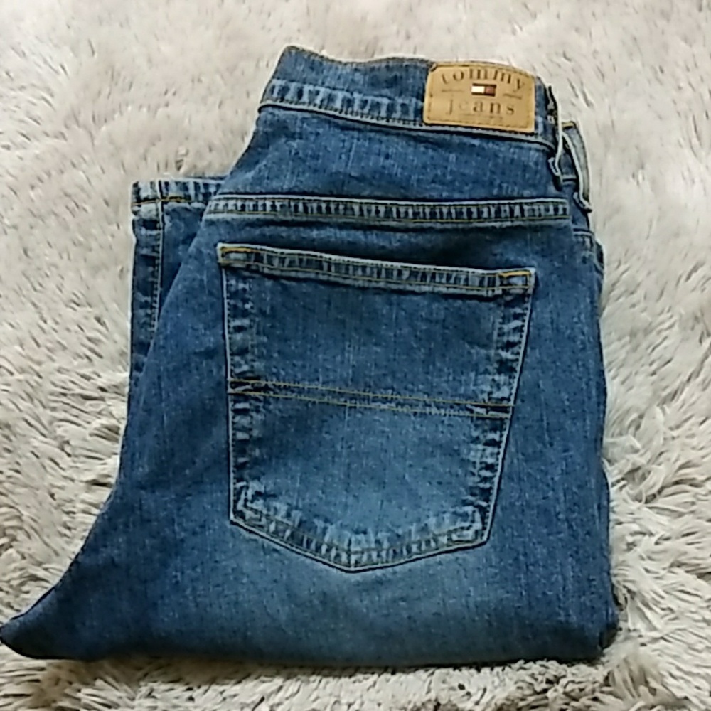 Vintage Tommy Hilfiger Denim Blue Jeans Jrs Sz 15